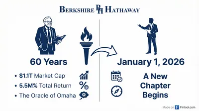 Warren Buffett Officially Retires as Berkshire CEO After 60 Years—Greg Abel Takes the Reins