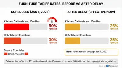 Trump Delays Furniture Tariff Hikes for a Year, Giving Retailers a Reprieve