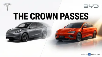 Tesla Loses EV Crown to BYD as Deliveries Plunge 8.6% in 2025