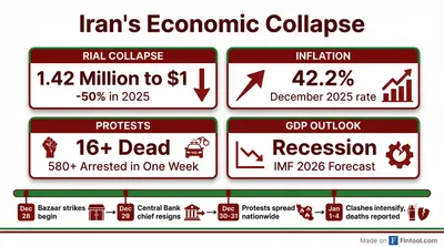Iran's Economic Collapse Sparks Biggest Protests Since 2022 as Trump Warns of Intervention
