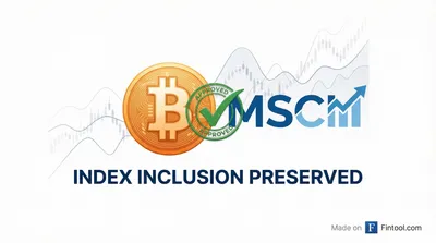 MSCI Backs Off Crypto Exclusion: Strategy Surges 6% as $113B in Bitcoin Treasury Stocks Preserved