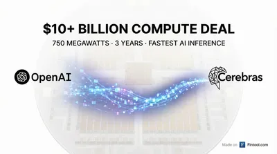 OpenAI Signs $10B Deal With Cerebras, Diversifying Beyond Nvidia