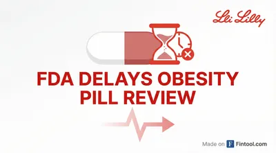 Lilly Stock Drops 4% as FDA Delays Obesity Pill, Handing Novo Crucial Head Start