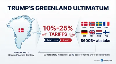 Trump Threatens 25% Tariffs on NATO Allies Until Denmark Sells Greenland