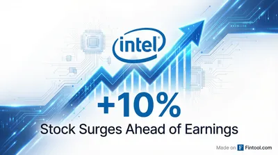 Intel Surges 10% as Foundry Optimism Hits Fever Pitch Ahead of Earnings